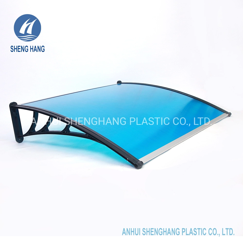 Modern Overhead Door Window Awning Outdoor Polycarbonate Plastic Canopy