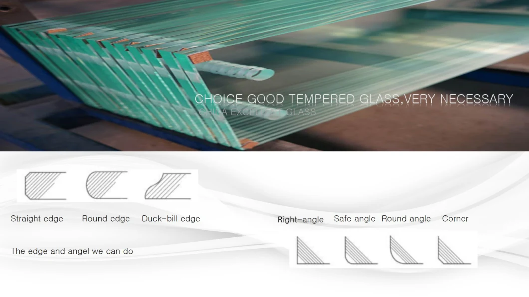 Tempered Glass Canopy Without Frame/Tempered Glass/Toughened Glass /Building Glass /Edge Polished Glassfor/Door Glass/Building Window/Shower Room