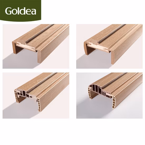 Personalización básica MDF PVC Granero de madera Corredizo Plegable Bolsillo Hotel Hospital Residencial Interior Dormitorio Cocina Baño Resistente al fuego WPC Puerta interna