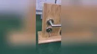 Manija de palanca de puerta de acero inoxidable hueco de alta calidad con cerradura