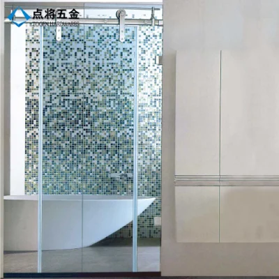 Herrajes para puertas de ducha de vidrio corredizas con diseño moderno